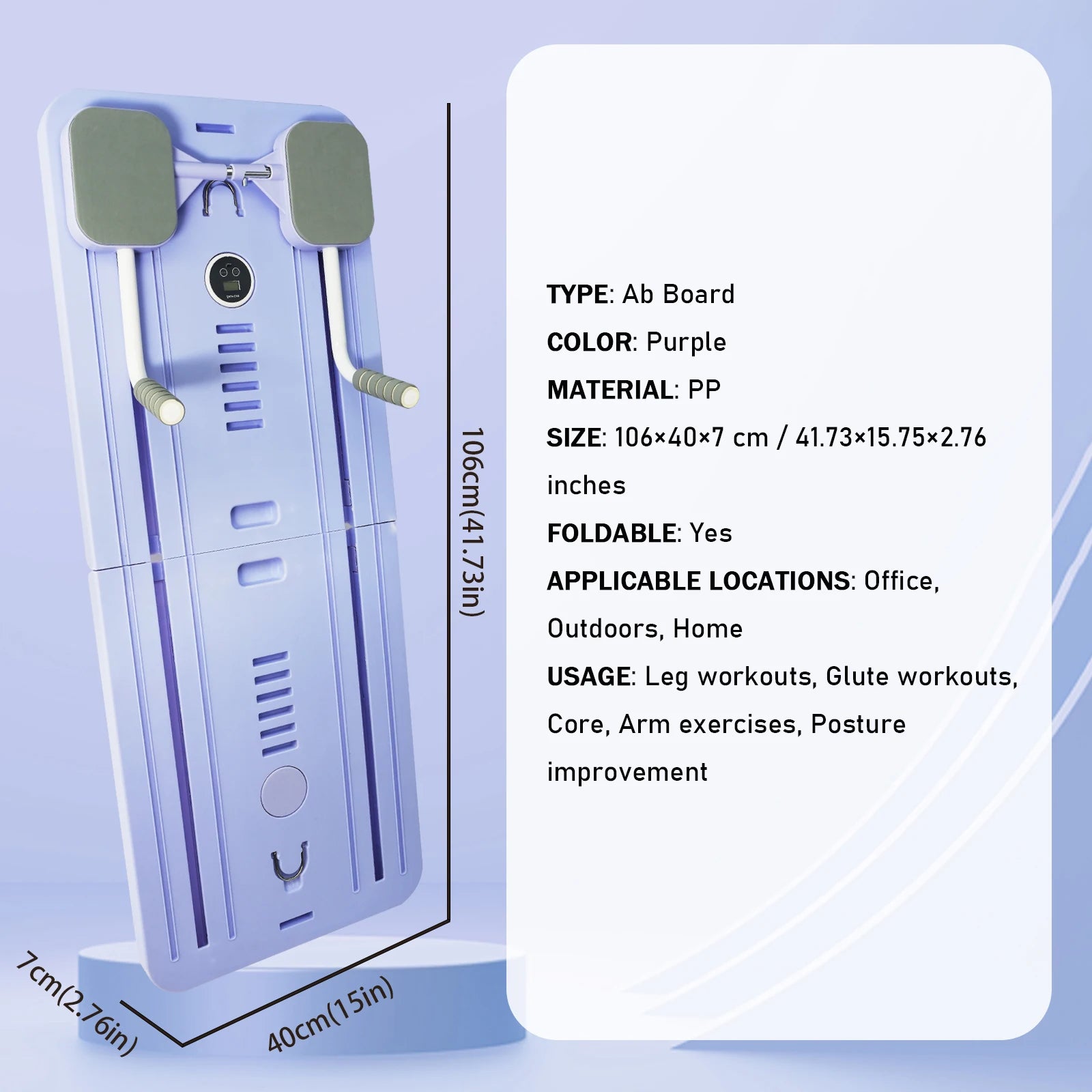 Pilates Reformer Set, 5 in 1 Sliding Board