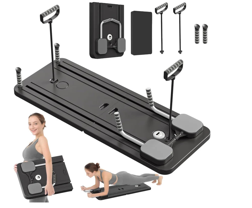 Pilates Reformer Set, 5 in 1 Sliding Board