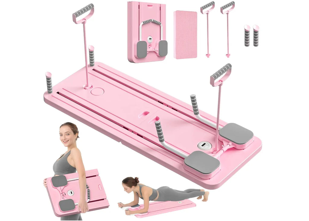 Pilates Reformer Set, 5 in 1 Sliding Board