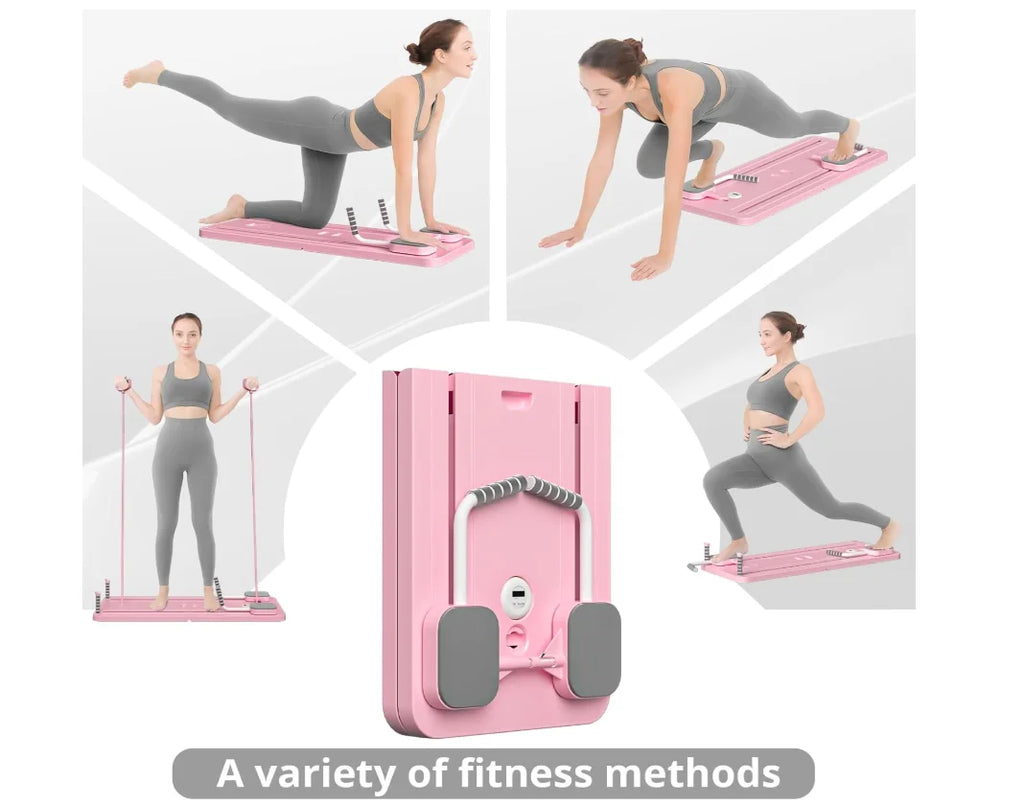 Pilates Reformer Set, 5 in 1 Sliding Board