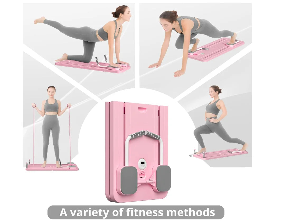 Pilates Reformer Set, 5 in 1 Sliding Board