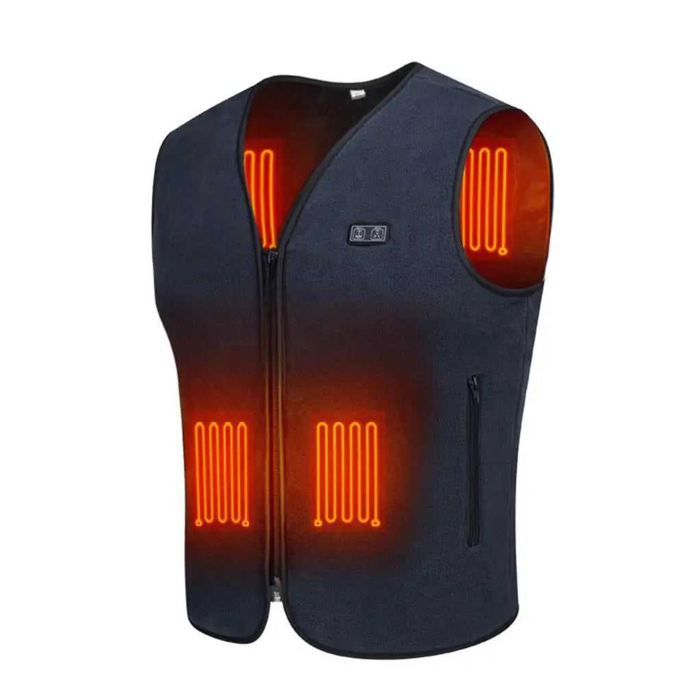 Washable Sleeveless Heating Jacket for Outdoor Sport