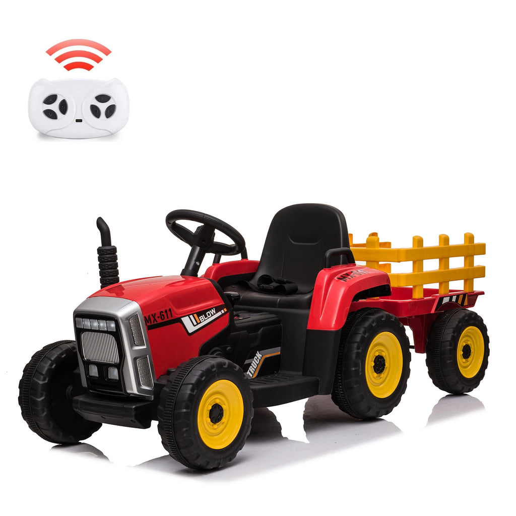 Tractor With Trailer Remote Control Toddler Electric Vehicle
