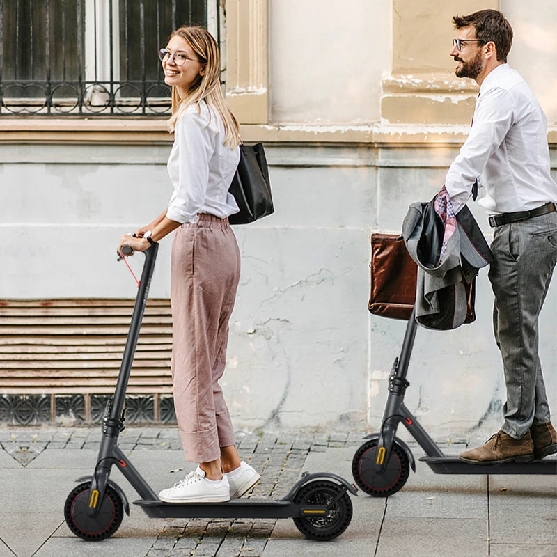 Mankeel MK085 Pro Adult Electric Scooter 350W 19MPH Top Speed Dual Shock Absorption 19Miles Range Smart APP 10inch E Scooter