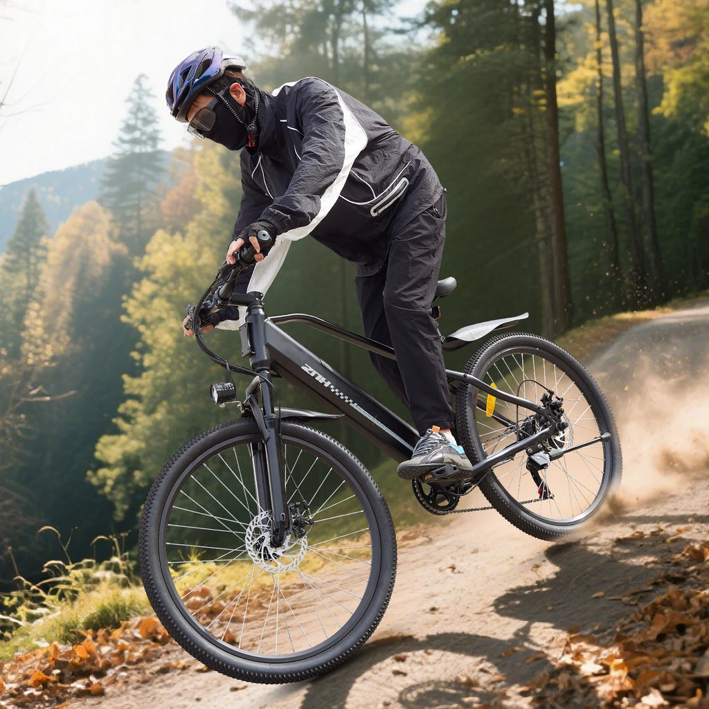 26" Tire Electric Bike,7-Speed,50 Miles