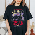 Little Mermaid Ursula Pattern Cotton T-Shirt, Disneyland