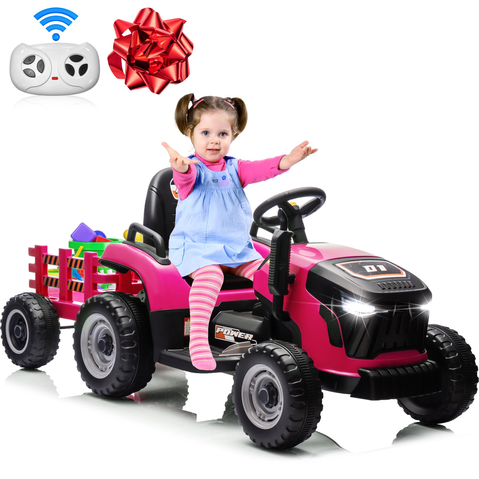 Tractor Truck, Electric Car for Kids 2-6 Gifts