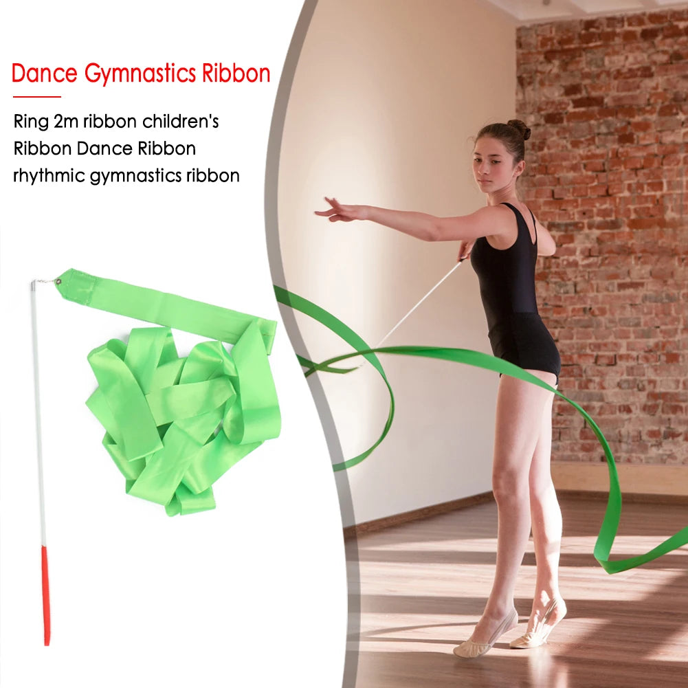 Ballet Streamer Rod Rainbow Stick for Kids