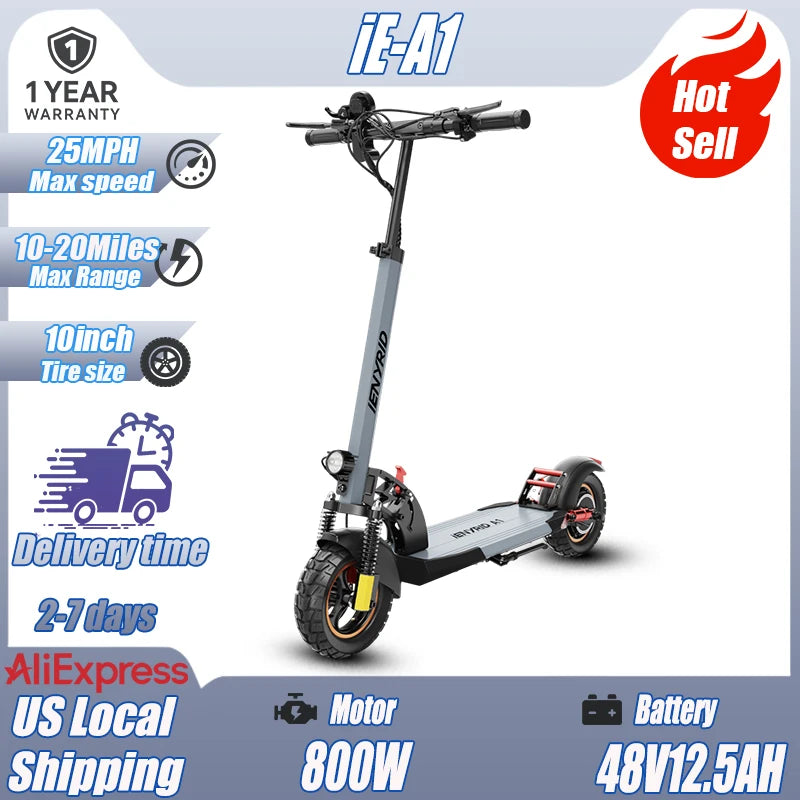 r Foldable Adult City Travel US Local Shipping E-Scooter