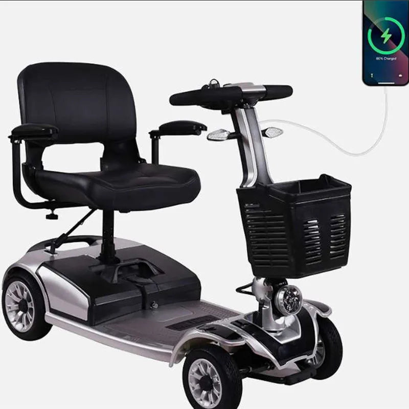 4Wheels Mobility  Elderly Portable Folding Electric Scooter
