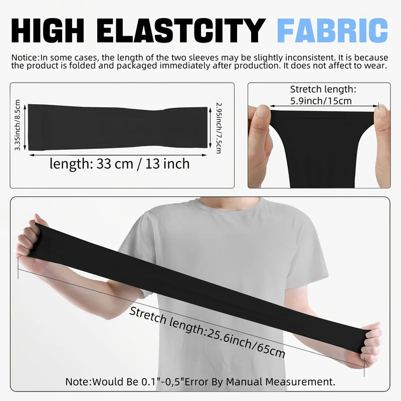 3/6Pcs Unisex Cooling Arm Sleeves Cover Sports