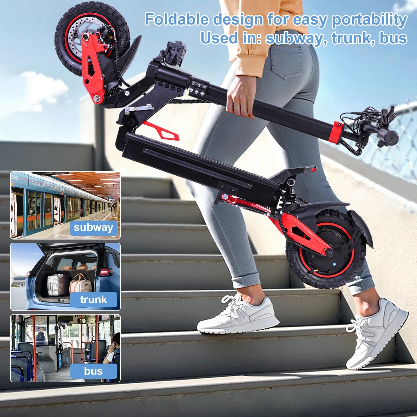 Electric Scooter for Adult, Max Speed 28mph