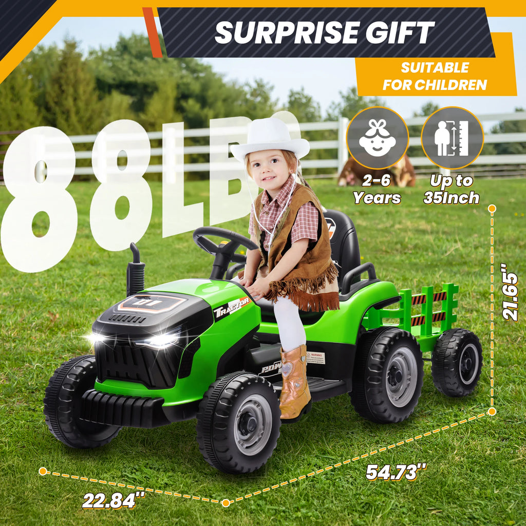 Tractor Truck, Electric Car for Kids 2-6 Gifts