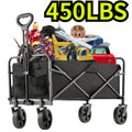 Foldable trailer on wheels, Large capacity portable
