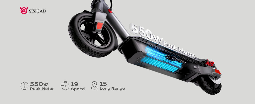 Electric Scooter: folding design, double braking system.
