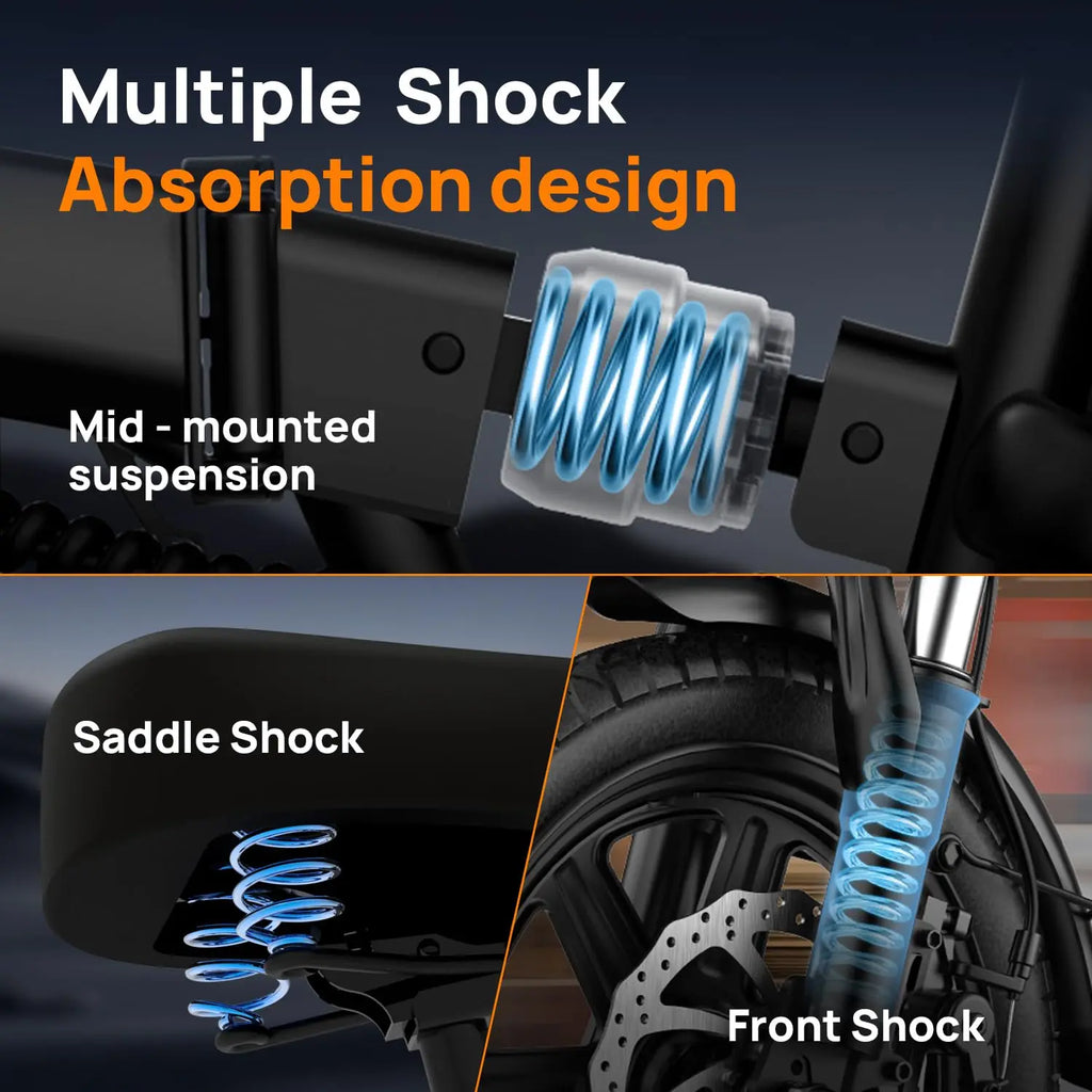 14" Foldable Electric Bicycle for Adult