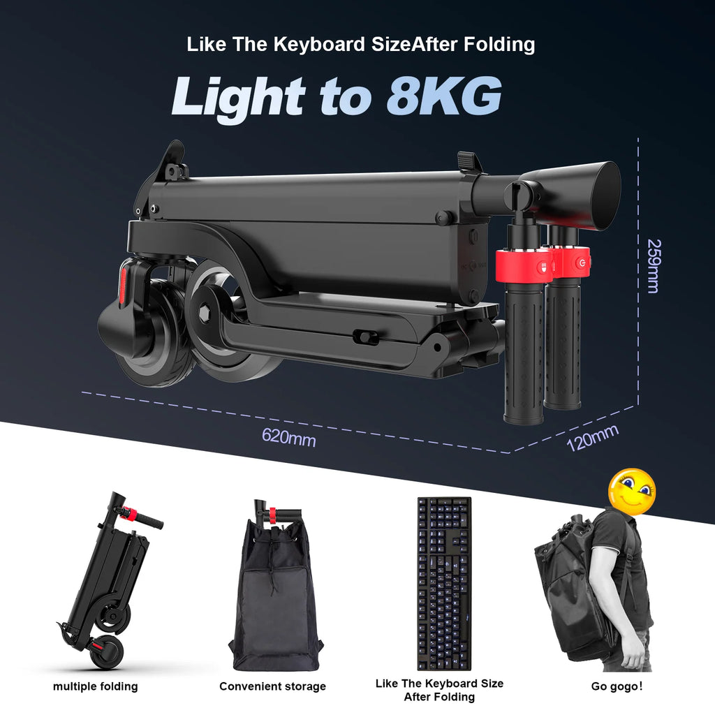 HX X6 7.5AH adult electric scooter 350W 25KM/H escooter