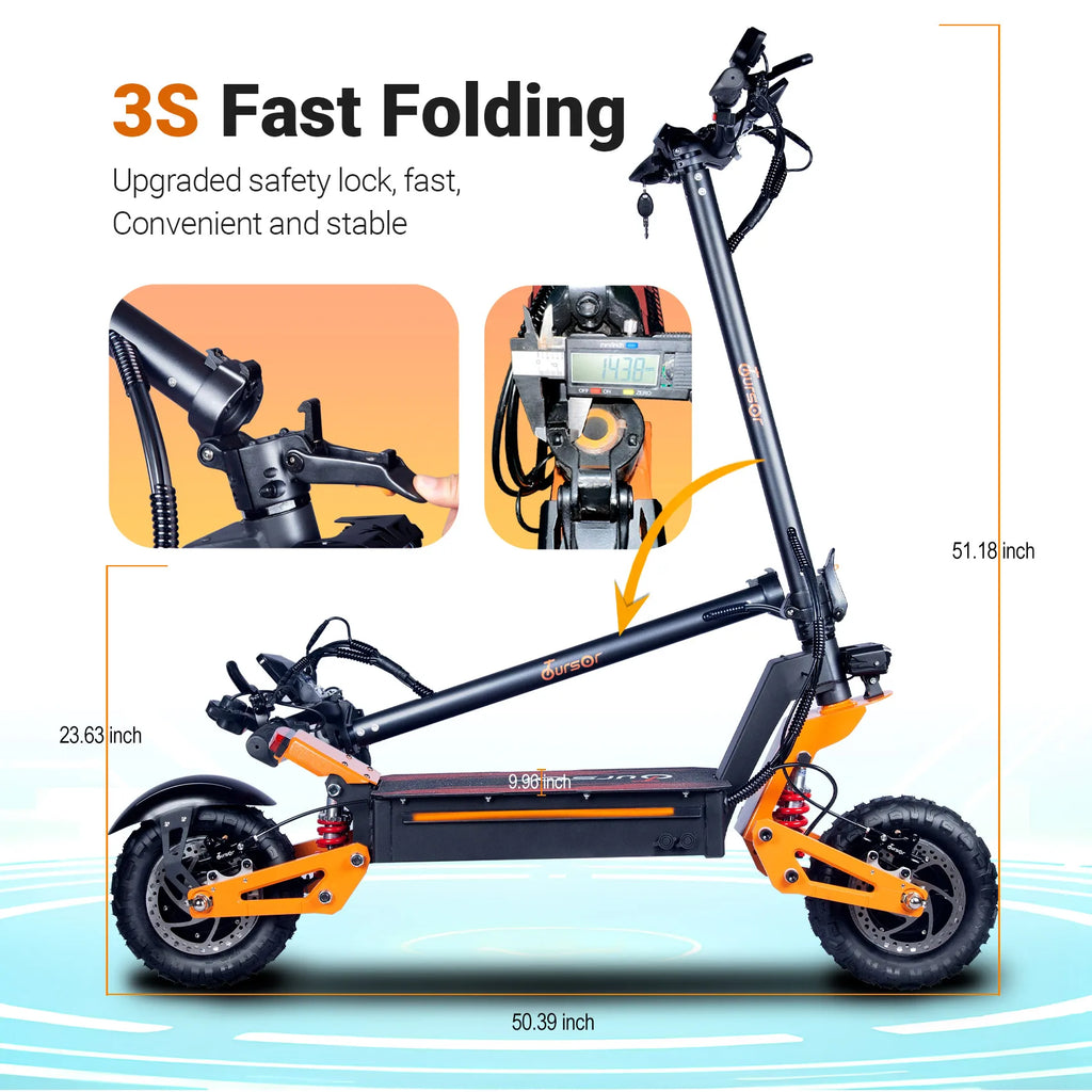 Upgraded NFC Unlockin Dual Motor Eelectric Scooter