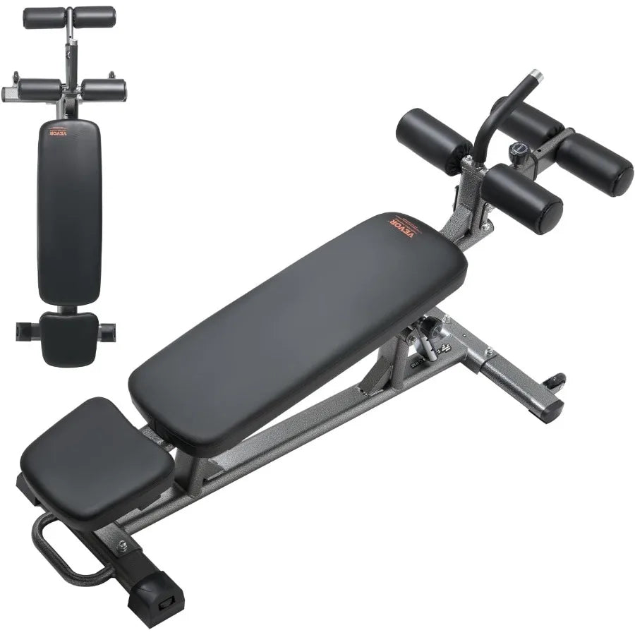 Sit Up Bench Adjustable Height and Reverse Crunch Handle