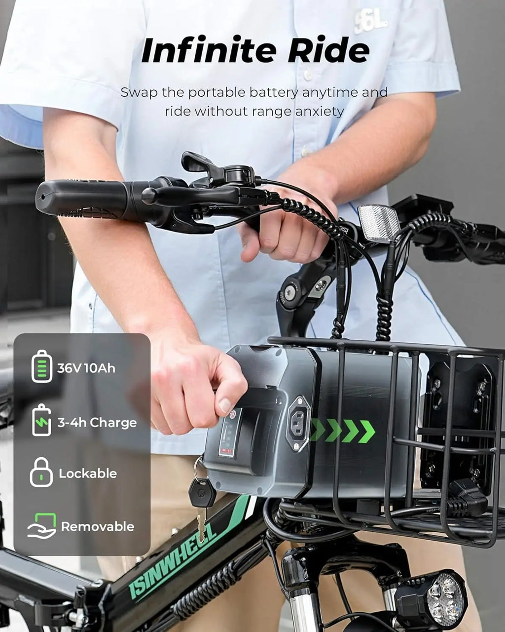 Folding Multifunctional Electric Bicycles With basket Ebikes