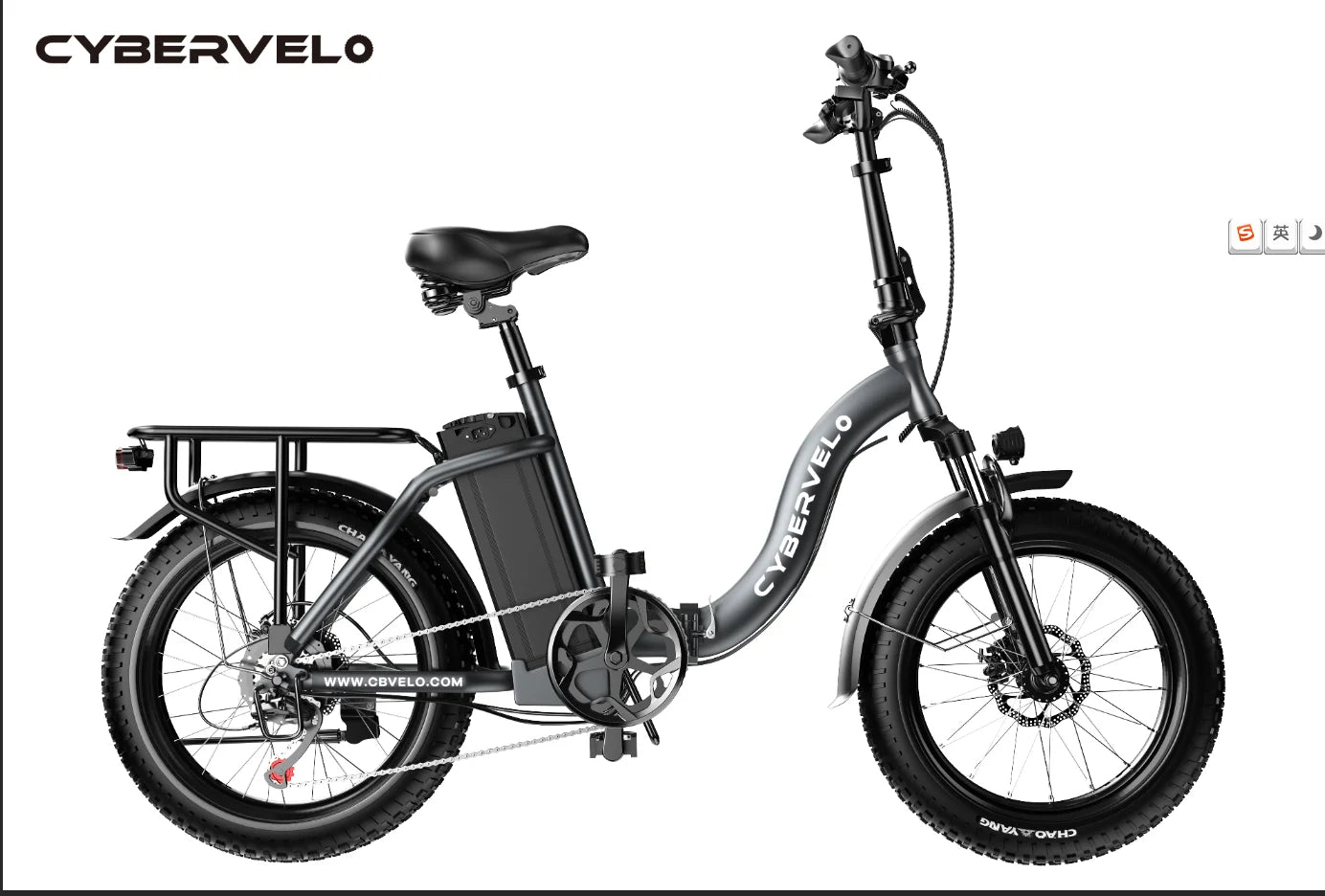 Adults E-Bike,30+MPH,80 Miles Max Range, 20" Fat Tire