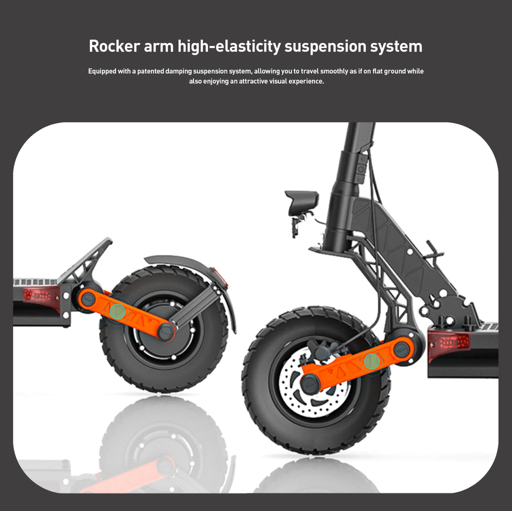 2 Dual-engine Super Endurance  Shock-Absorbing Electric Scooter