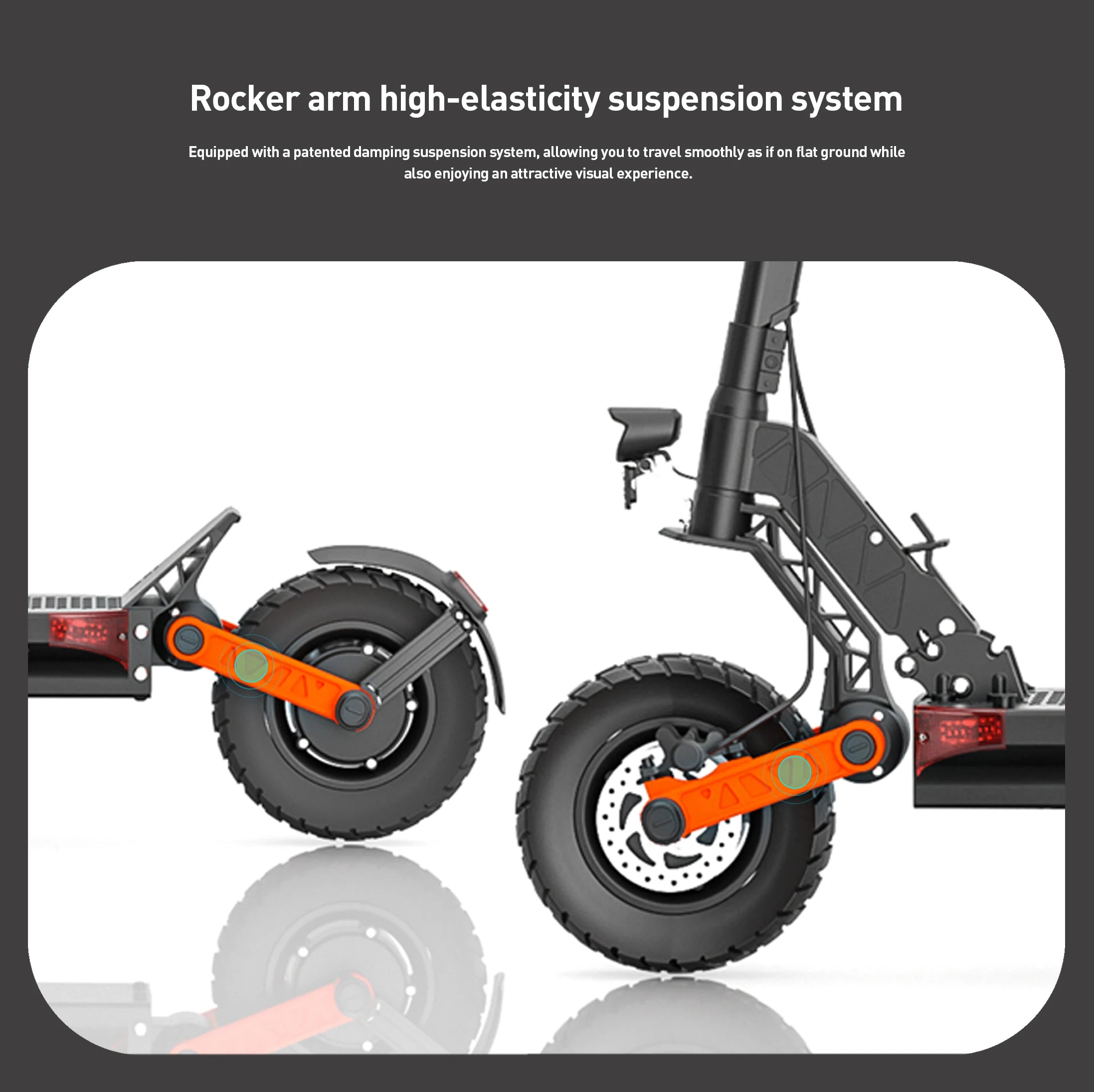2 Dual-engine Super Endurance  Shock-Absorbing Electric Scooter