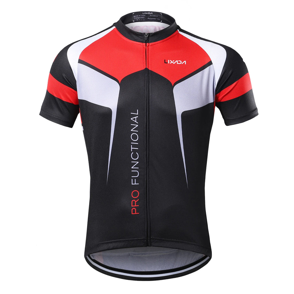 Men Breathable Quick Dry Comfortable Short Sleeve Jersey +