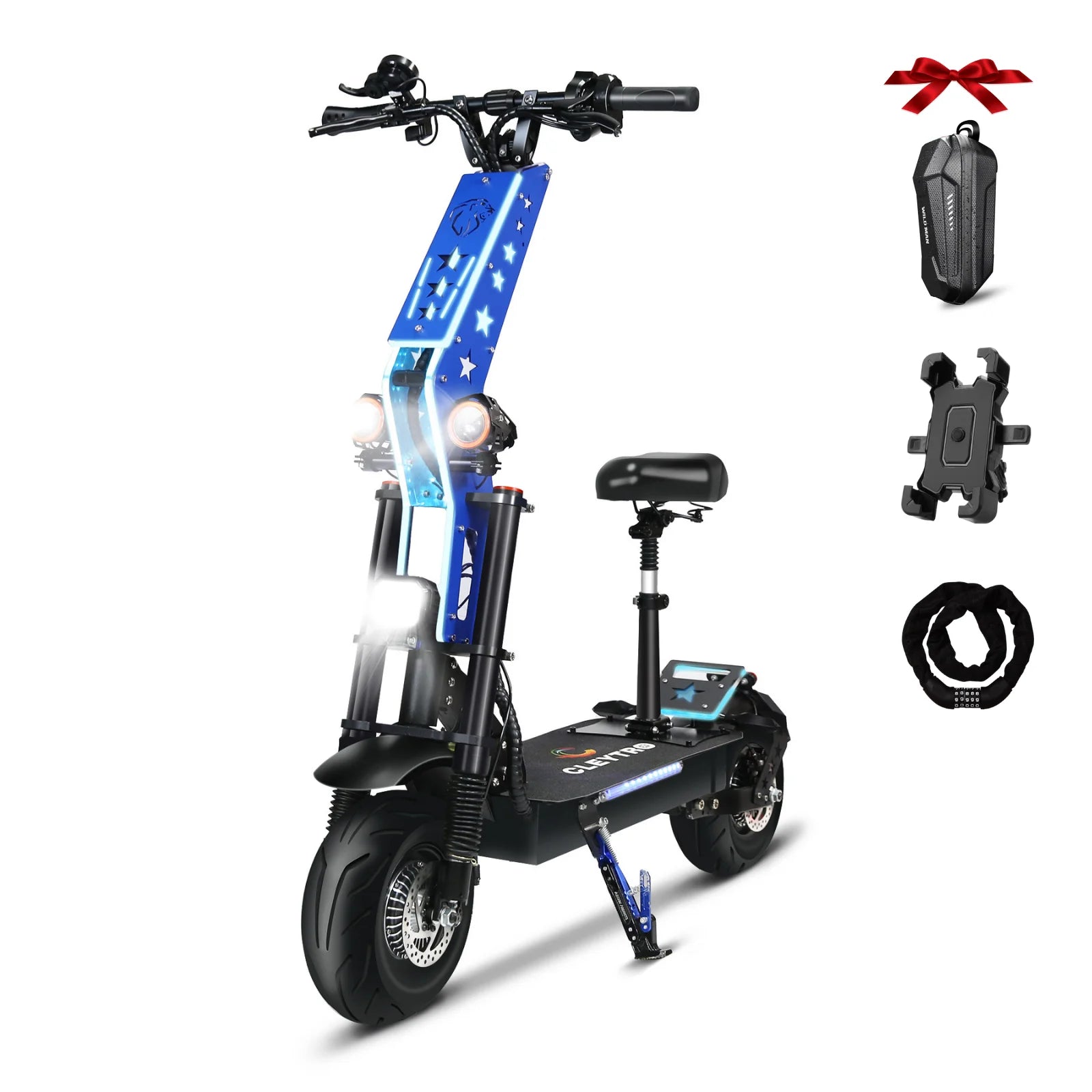 FREE GIFT ADULT ELECTRIC SCOOTER DUAL MOTOR 65 MILES RANGE