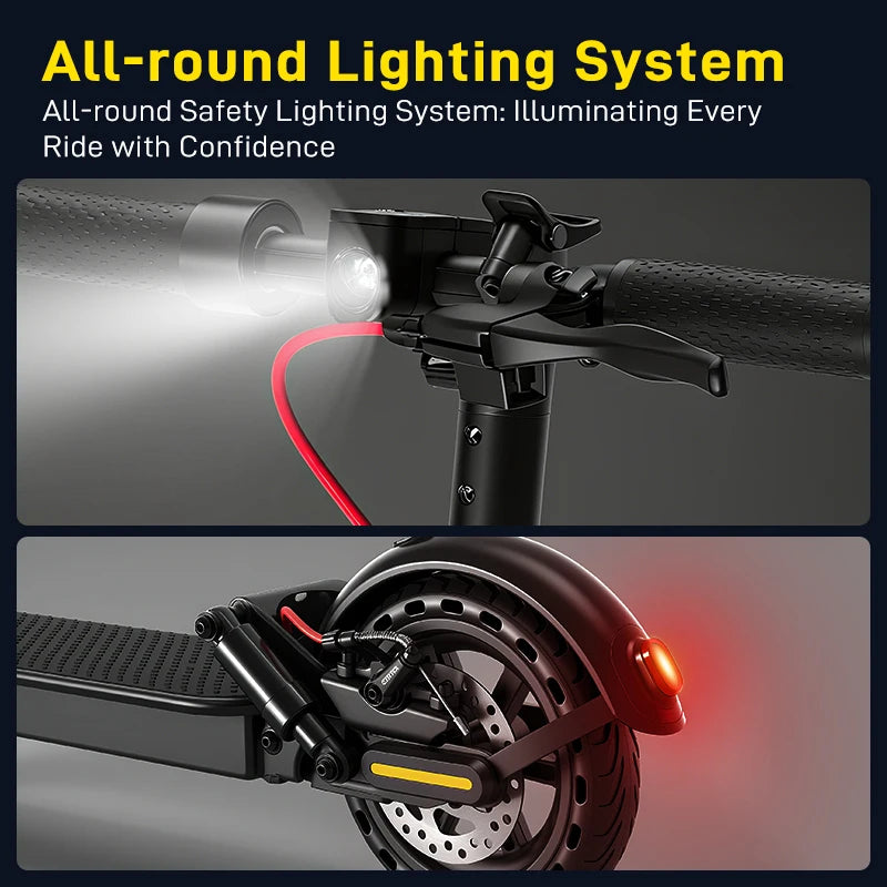 Adult Electric Scooter 19MPH Top Speed Dual Shock Absorption