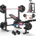 900 LBS Weight Bench Set with Squat   Ajustable Bench Press