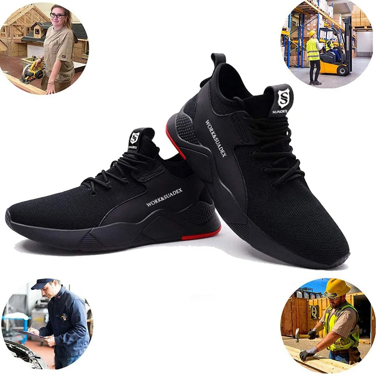 Men Work Safety Shoes Steel Toe