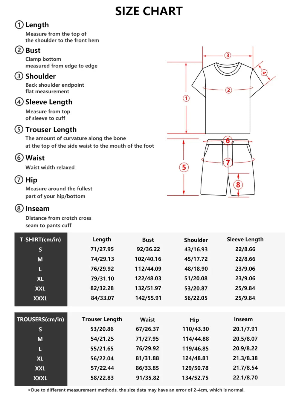 t Short Sleeve T-shirt  Men's Jogging Set