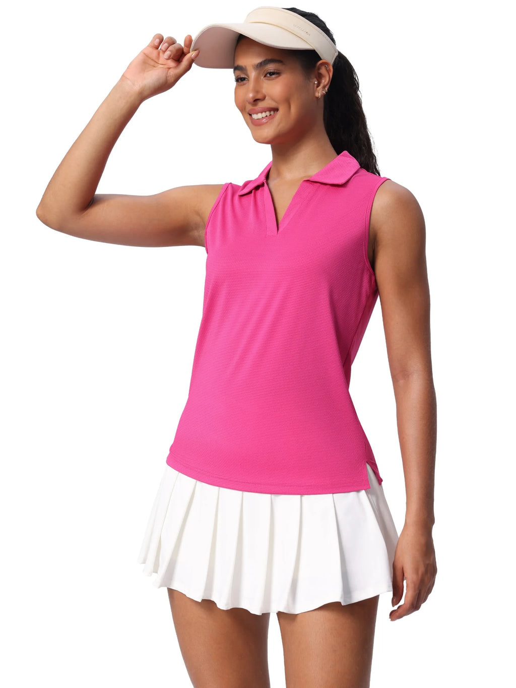 Women's Sleeveless Golf Shirts  Tennis Polo Lightweigh