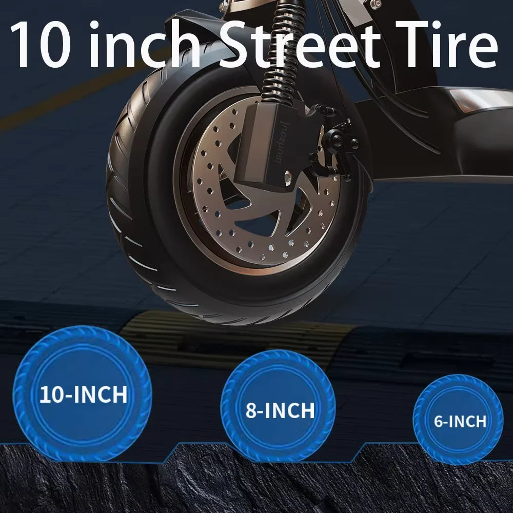 Electric Scooter for Adults Dual Brake & Dual Suspension Commuting E-Scooter Foldable E Scooter with Remote Key 330LBS MAX Load