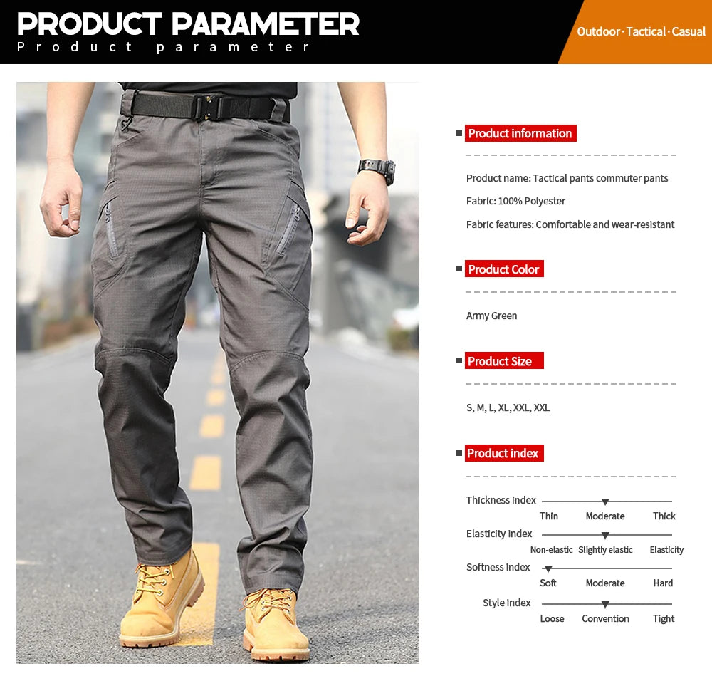 Men's Tactical Pant, Multi-pocket Design, Lightweight