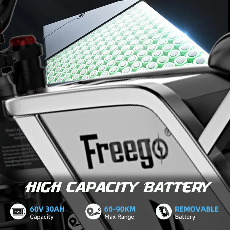 Electric Motorcycle Adults 7 Speed 50MPH Off Road