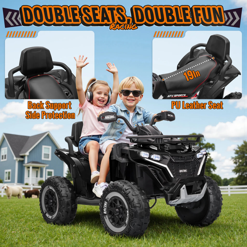 24V Large Four-Wheeled Off-Road Vehicle for Kids -