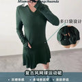 Tennis Dress with Shorts Long Sleeve Women