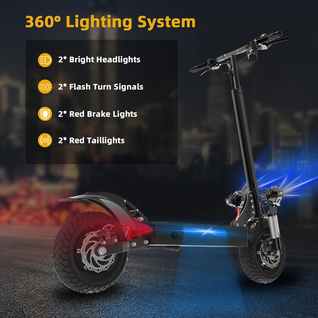 Dual Motor, Foldable E Scooter for Adults
