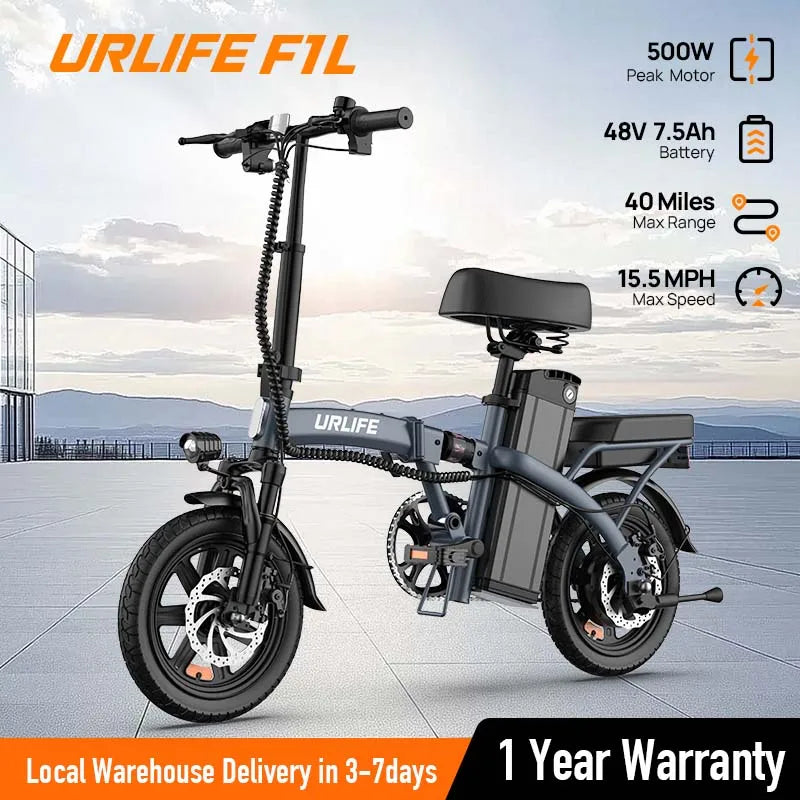 14" Foldable Electric Bicycle for Adult