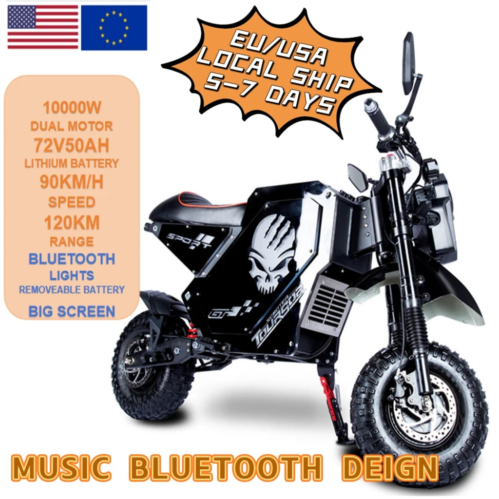 Escooter Fast Speed 90KMH 120Kmh Dual Motor Adult Escooter