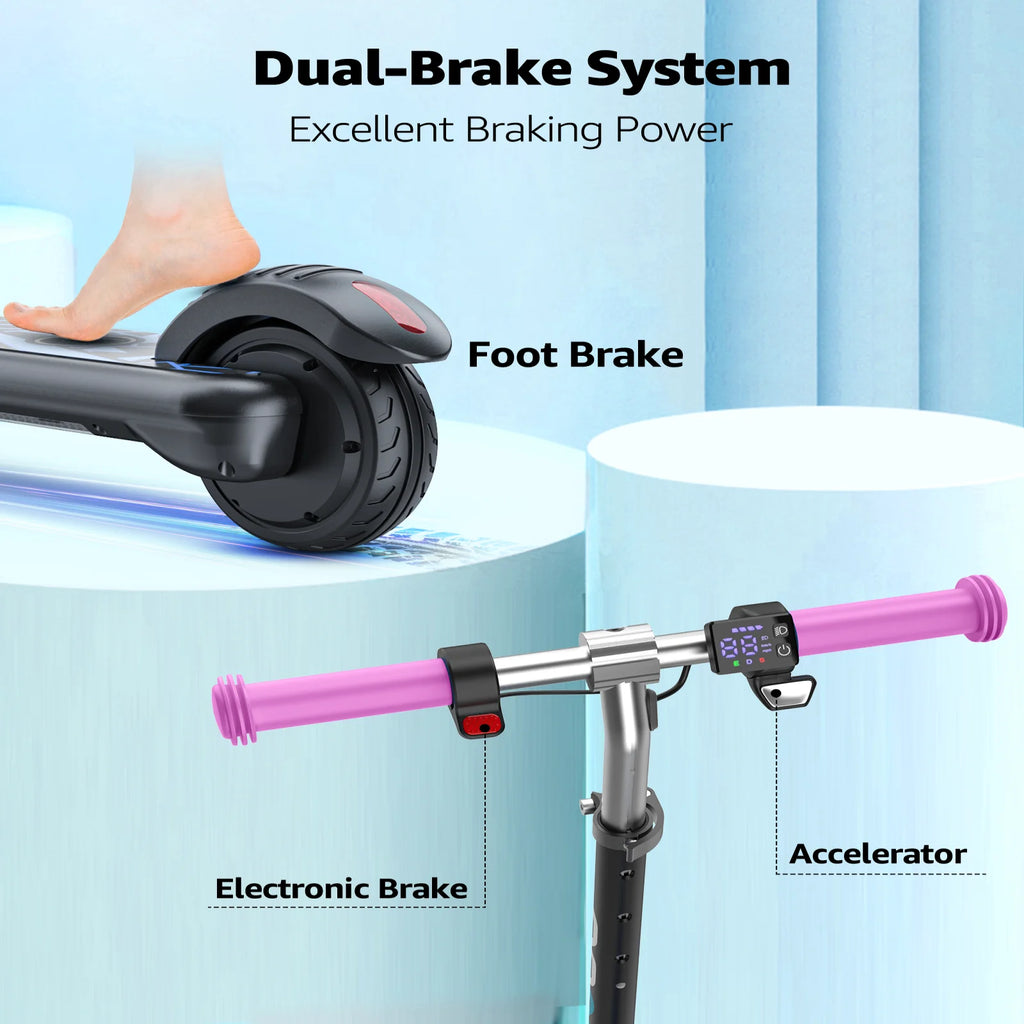 Electric Scooter for Kids, Adjustable Height and Speed.