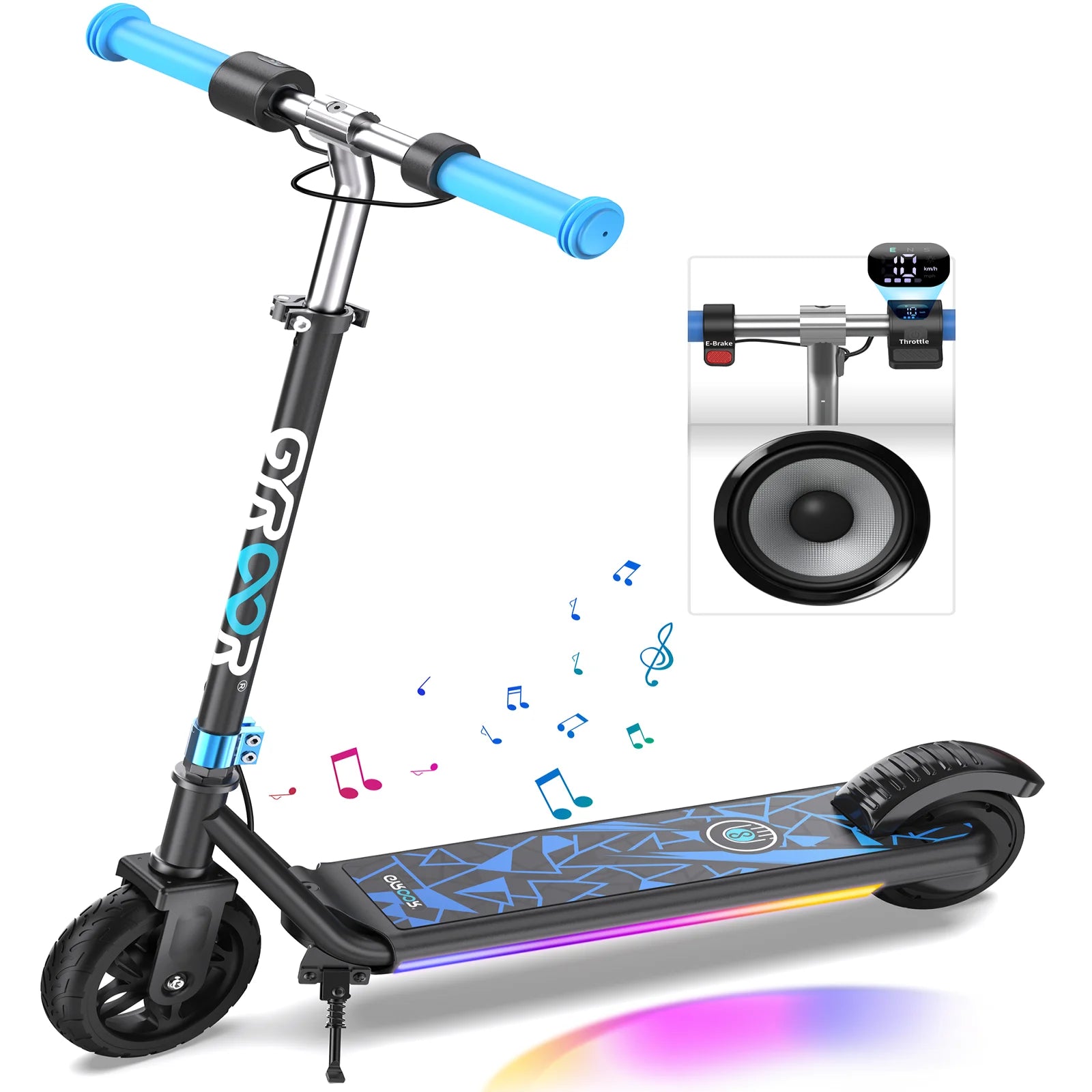 Electric Scooter for Kids, Adjustable Height and Speed.