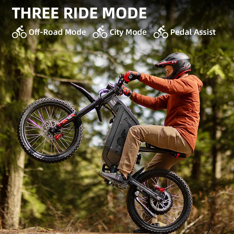 Electric Motorcycle Adults 7 Speed 50MPH Off Road
