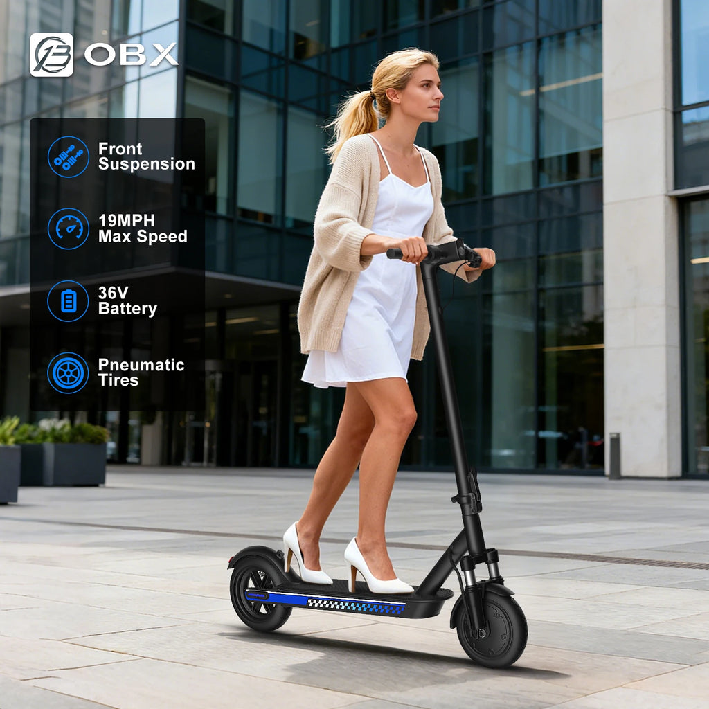 Commuting Electric Scooter with Double Braking Syste