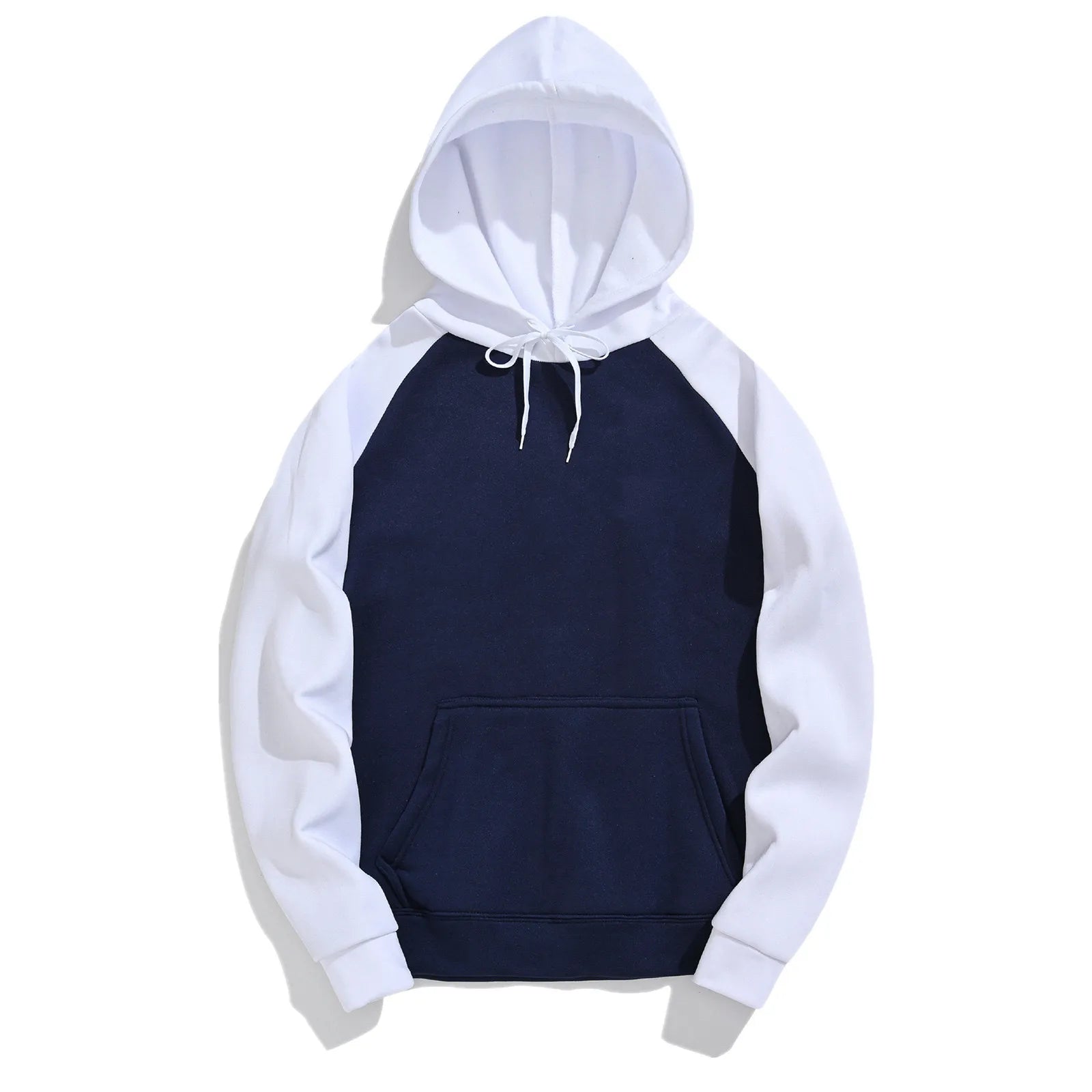 Men Long Sleeve Hoodies Set Streetwear Contrast Color