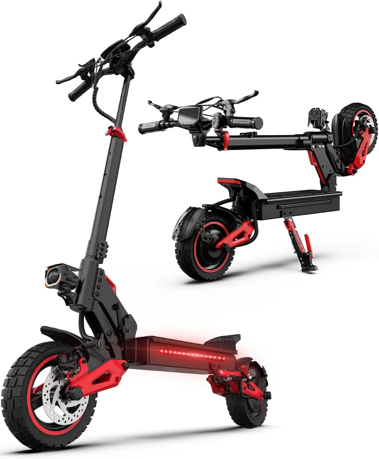 1600W Motor Adult J15 Electric Scooter Top Speed 32MPH, 48V18AH, 11-inch Off-Road Tires Sport Folding eScooter For Commuting