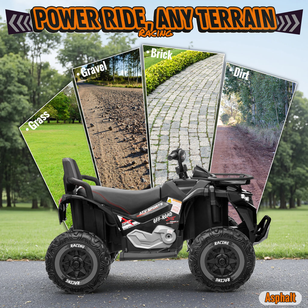 24V Large Four-Wheeled Off-Road Vehicle for Kids -