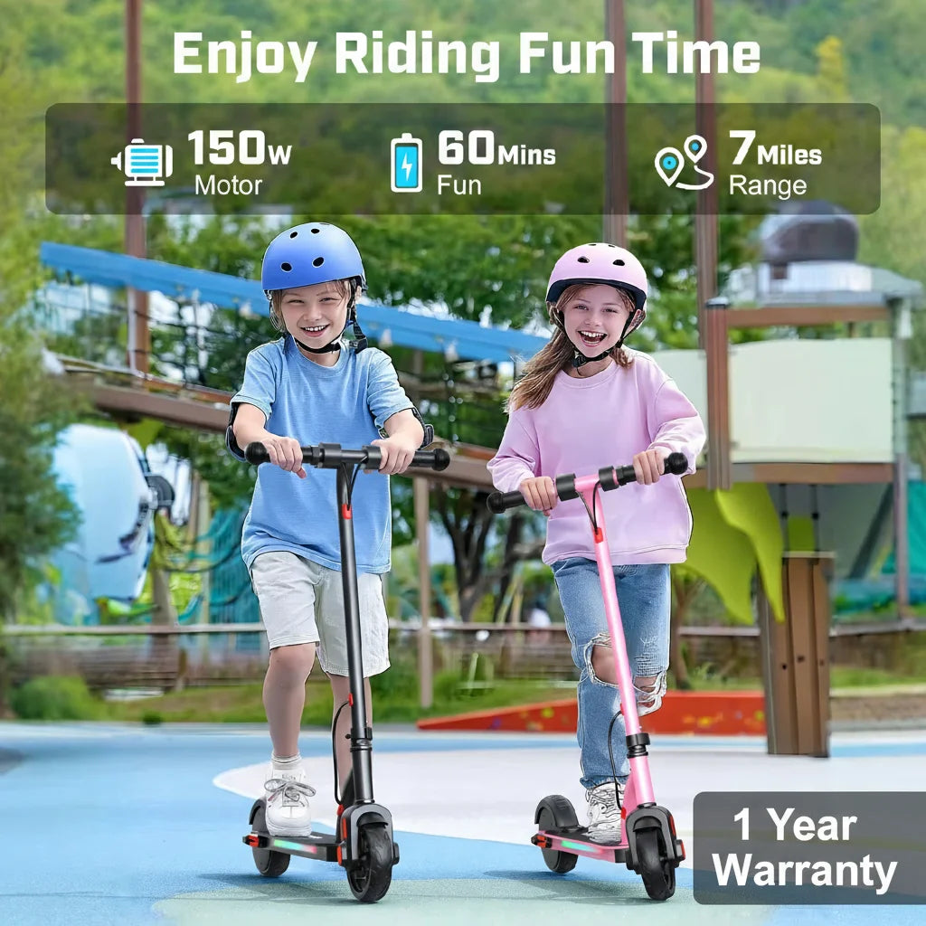 Electric Scooter For Kid Age 6-12 3 Adjustable Speeds